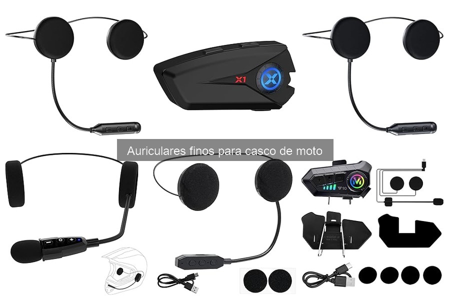 Mejores características de auriculares finos para moto