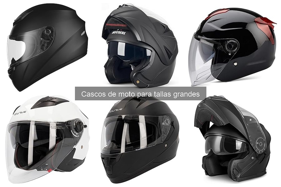 Mejores cascos de moto para tallas grandes: comparativa 2023