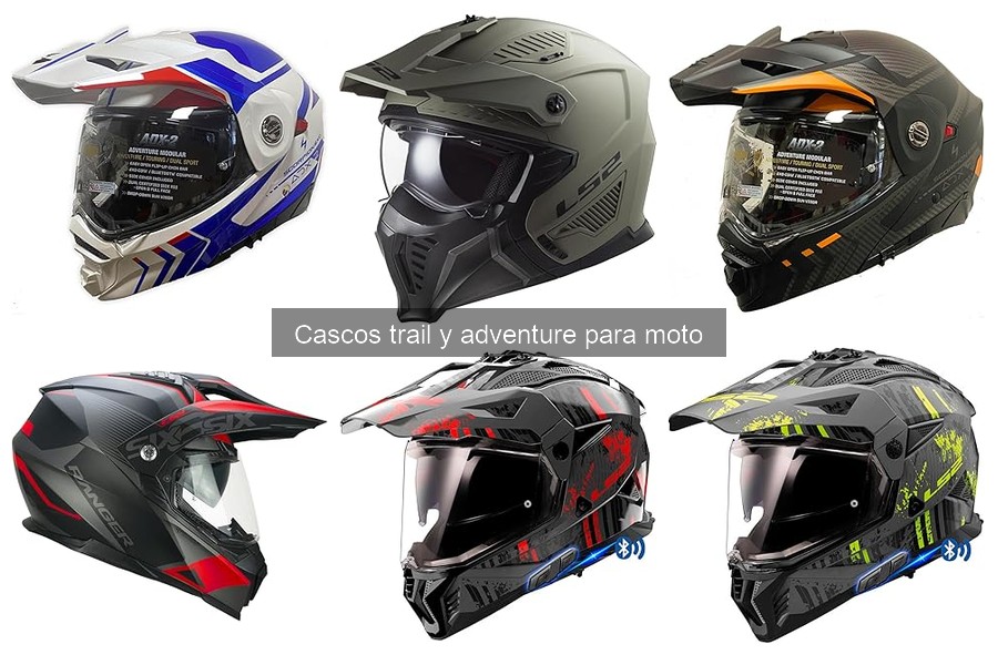 Mejores cascos trail compatibles con gafas para moto