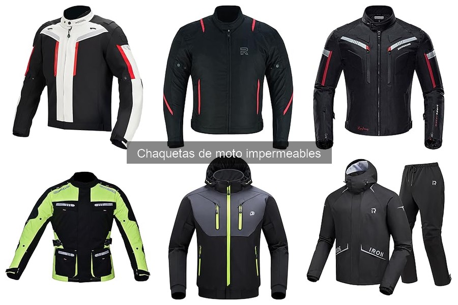 Mejores chaquetas de moto impermeables para lluvia en 2023
