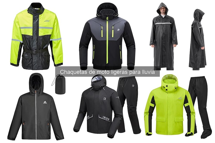 Mejores chaquetas de moto ligeras para lluvia en 2023