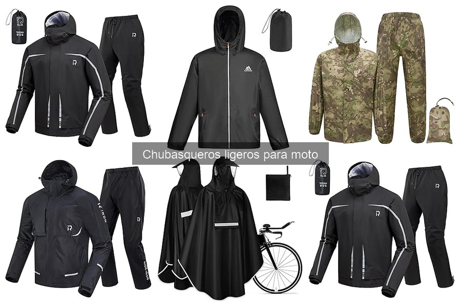 Mejores chubasqueros ligeros para moto en 2023: comparativa