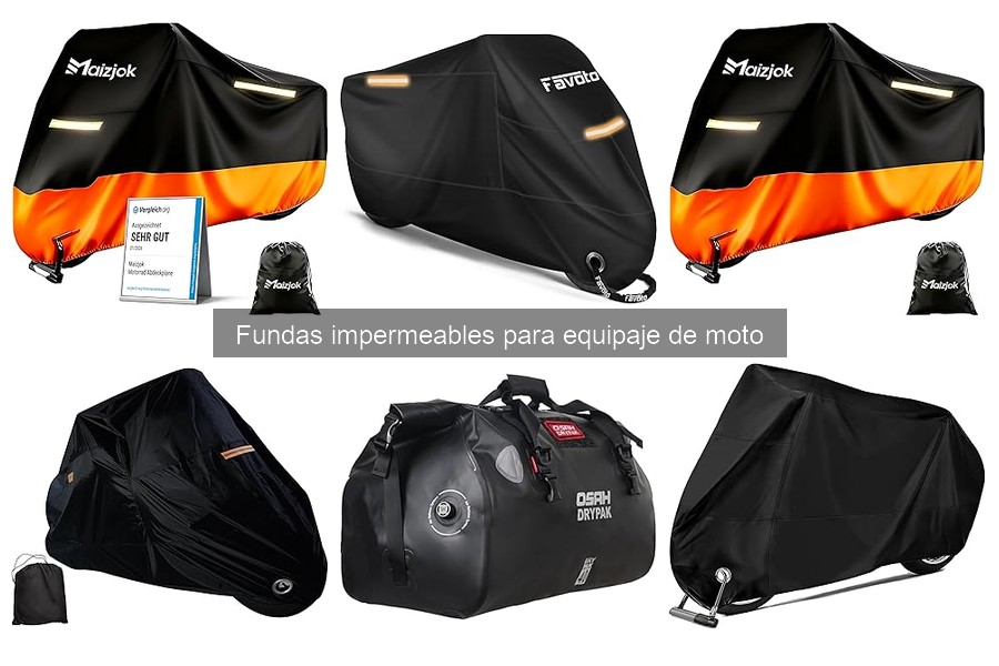 Mejores fundas impermeables para equipaje de moto 2023