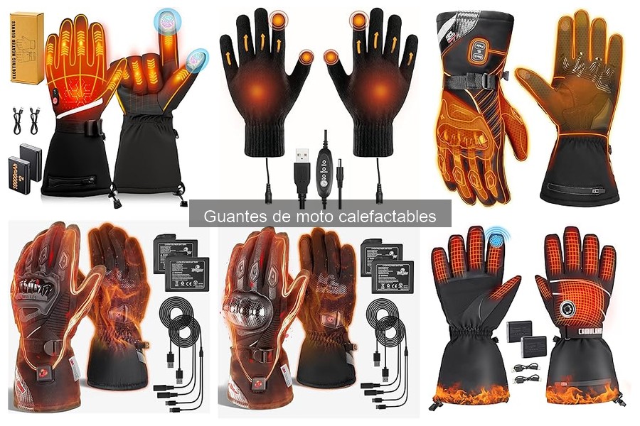 Mejores guantes calefactables de moto para invierno 2023