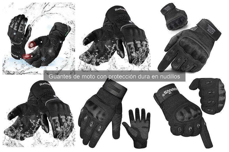 Mejores guantes de moto con protección dura para el frío