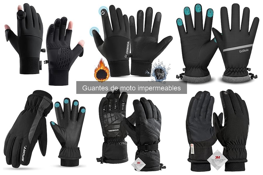 Mejores guantes de moto impermeables para invierno comparativa