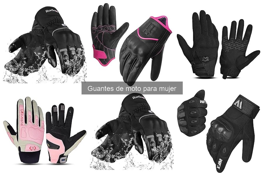 Mejores guantes de moto para mujer en 2023: comparativa