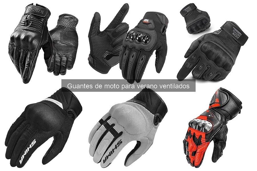 Mejores guantes de moto para verano ventilados 2023