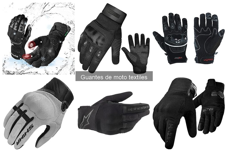 Mejores guantes de moto textiles para verano e invierno