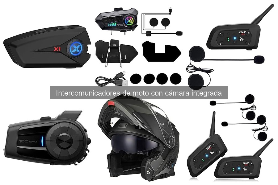 Mejores intercomunicadores de moto con cámara para viajeros