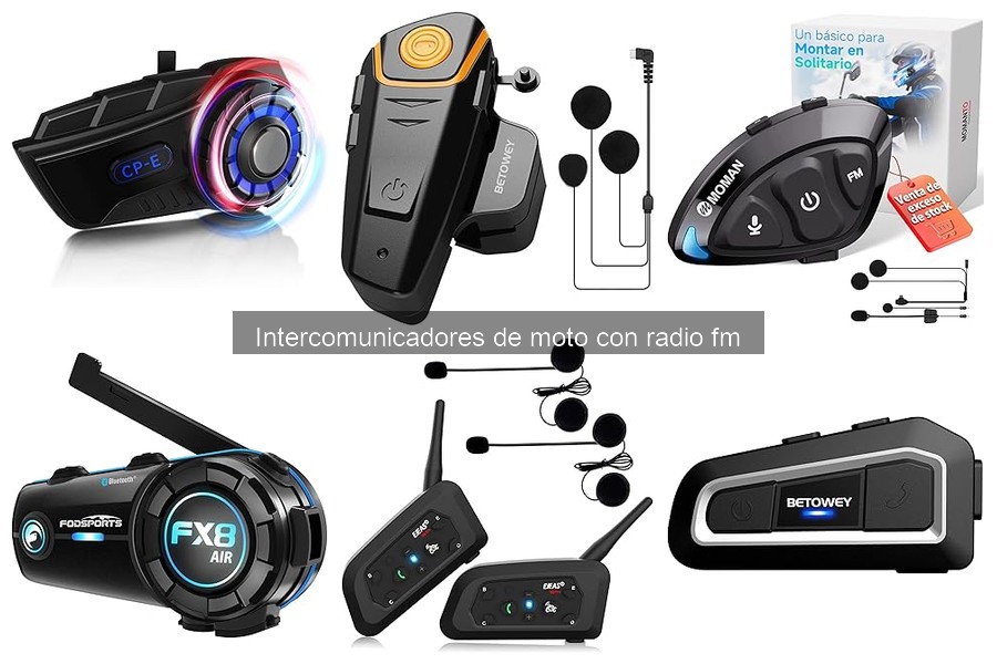 Mejores intercomunicadores de moto con radio FM para viajeros