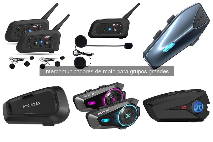 Mejores intercomunicadores de moto para grupos grandes 2023