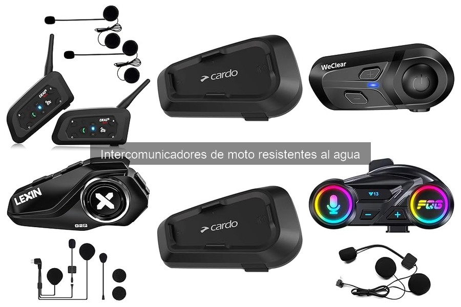 Mejores intercomunicadores de moto resistentes al agua 2023