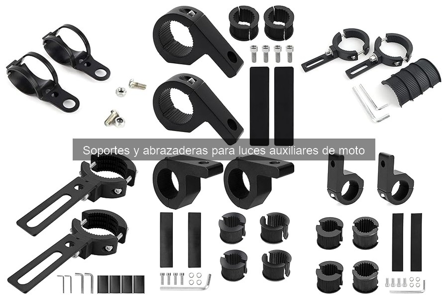 Mejores luces auxiliares para soportes y abrazaderas en moto
