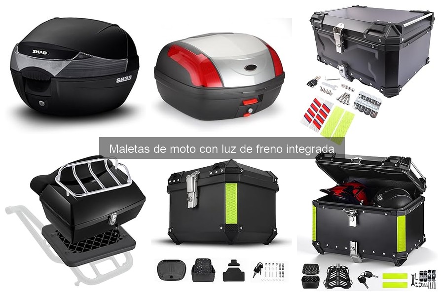 Mejores maletas de moto con luz de freno 2023: comparativa