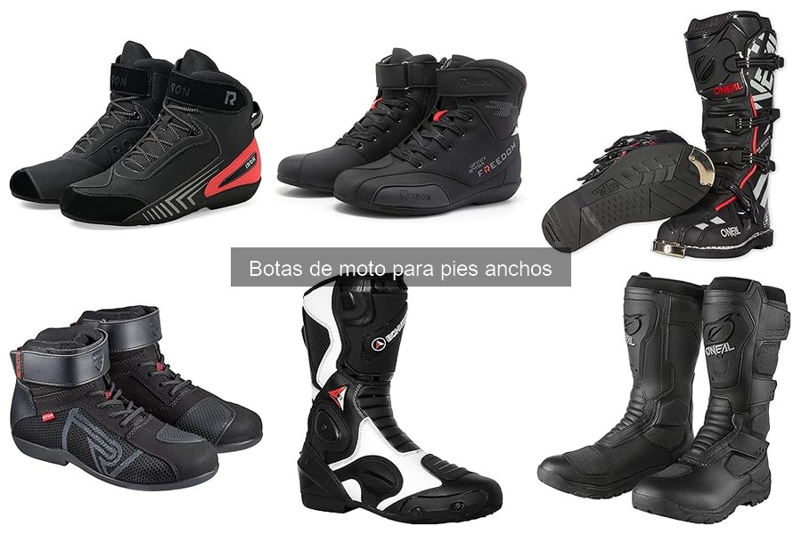 Mejores marcas de botas de moto para pies anchos comparativa
