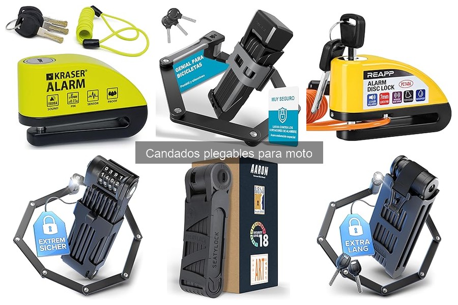 Mejores marcas de candados plegables para moto en 2023
