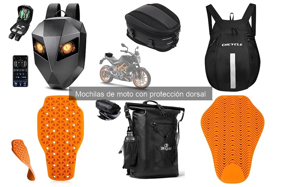 Mejores marcas de mochilas de moto con protección dorsal