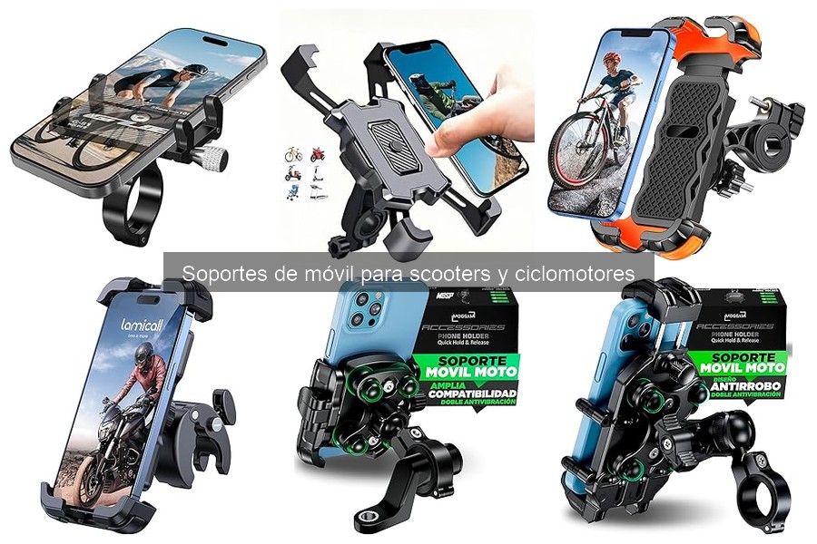 Mejores marcas de soportes de móvil para scooters y ciclomotores