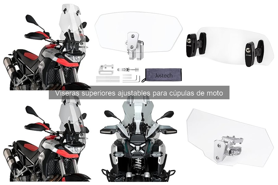 Mejores marcas de viseras ajustables para cúpulas de moto