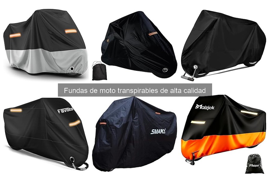 Mejores materiales para fundas de moto transpirables