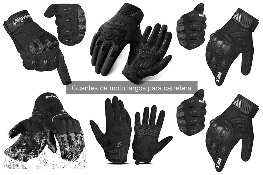 Mejores materiales para guantes de moto largos en carretera