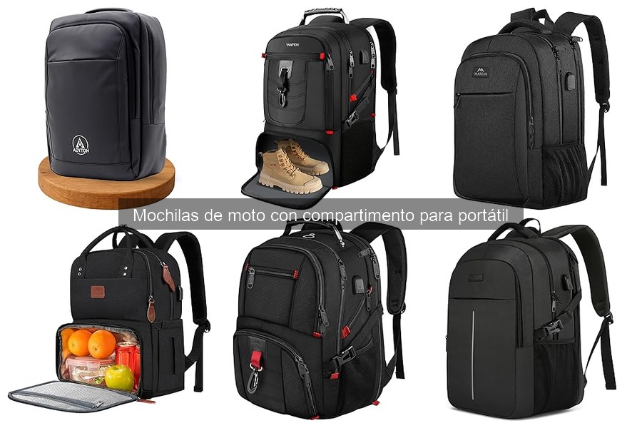 Mejores materiales para mochilas de moto con compartimento portátil