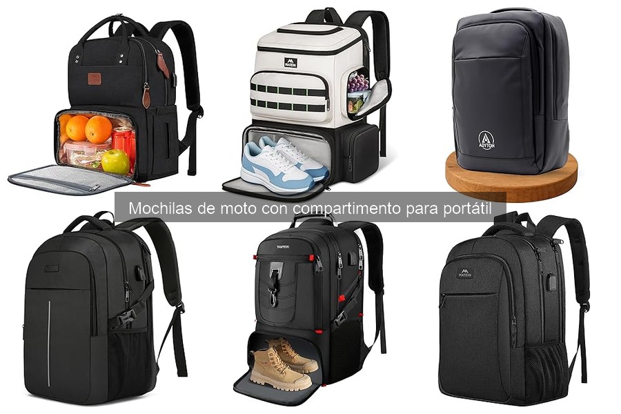Mejores mochilas de moto con compartimento para portátil