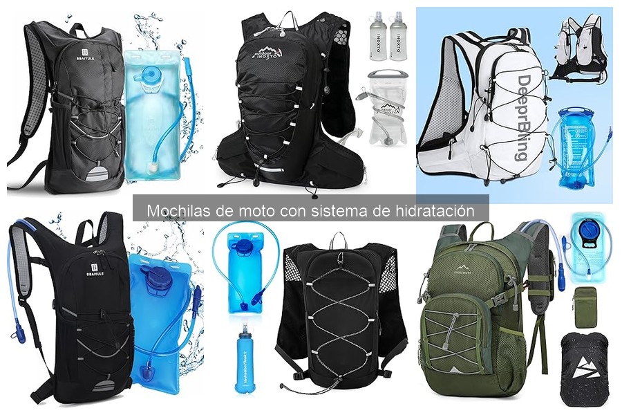 Mejores mochilas de moto con hidratación: opciones y precios