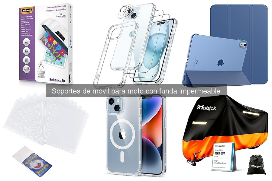 Mejores ofertas de soportes de móvil impermeables para moto