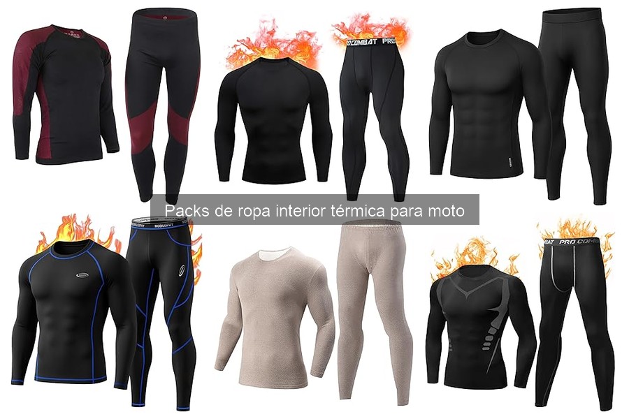 Mejores packs de ropa interior térmica para viajes en moto