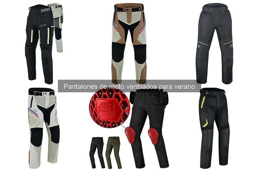 Mejores pantalones de moto ventilados para verano 2023