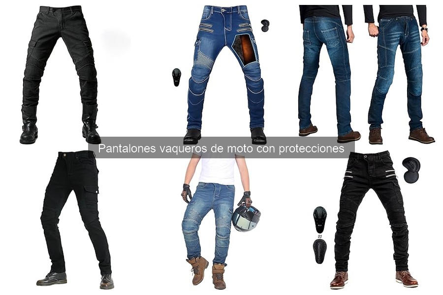 Mejores pantalones vaqueros de moto con protecciones para viajes largos