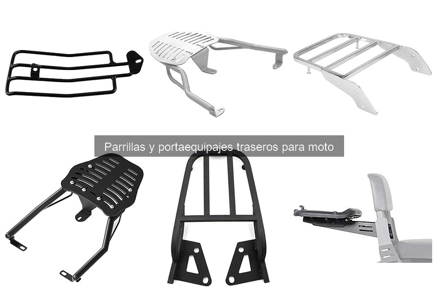 Mejores parrillas y portaequipajes para viajes largos en moto
