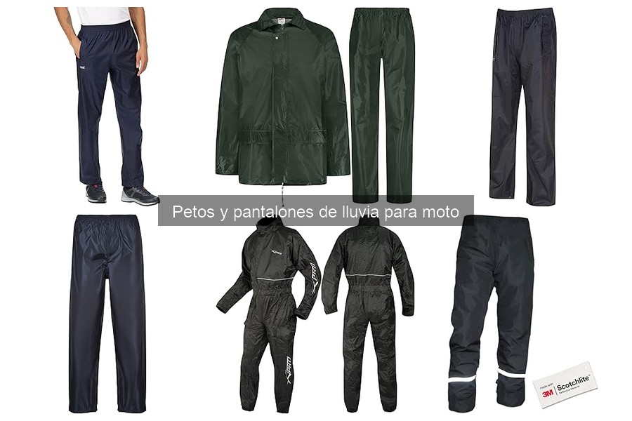 Mejores petos y pantalones de lluvia para moto en 2023