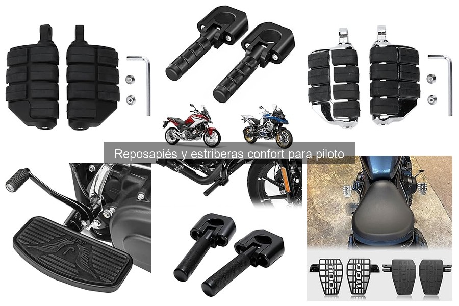 Mejores reposapiés y estriberas confort para viajes largos