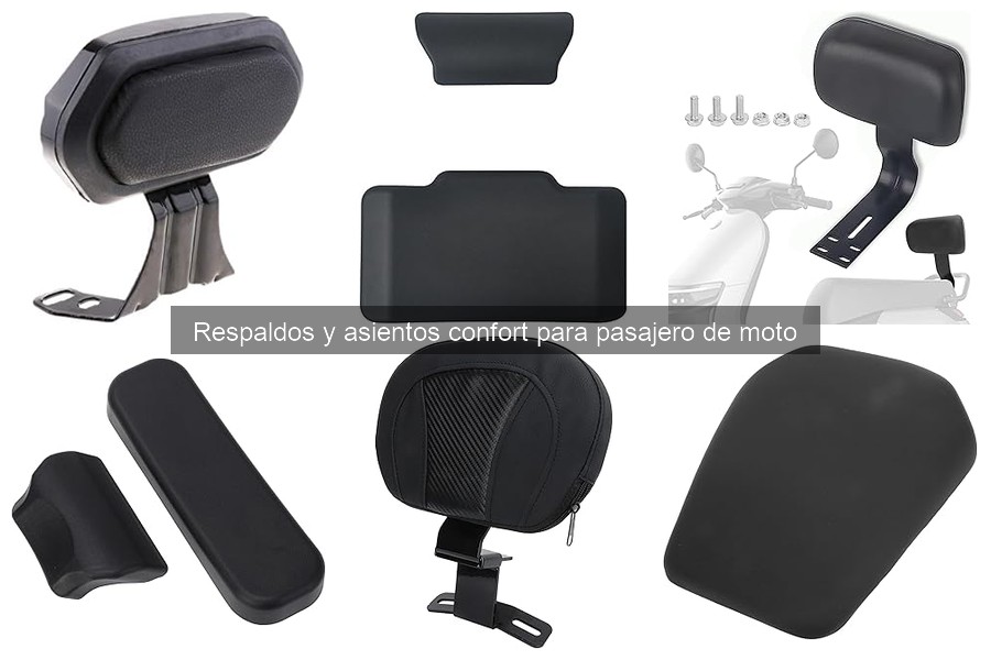 Mejores respaldos y asientos confort para viajes largos en moto