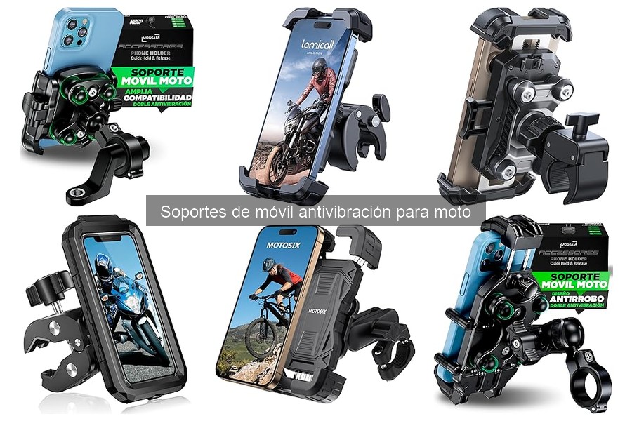 Mejores soportes de móvil antivibración para motos deportivas