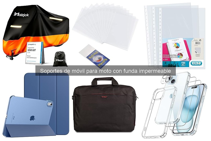 Mejores soportes de móvil impermeables para viajes en moto
