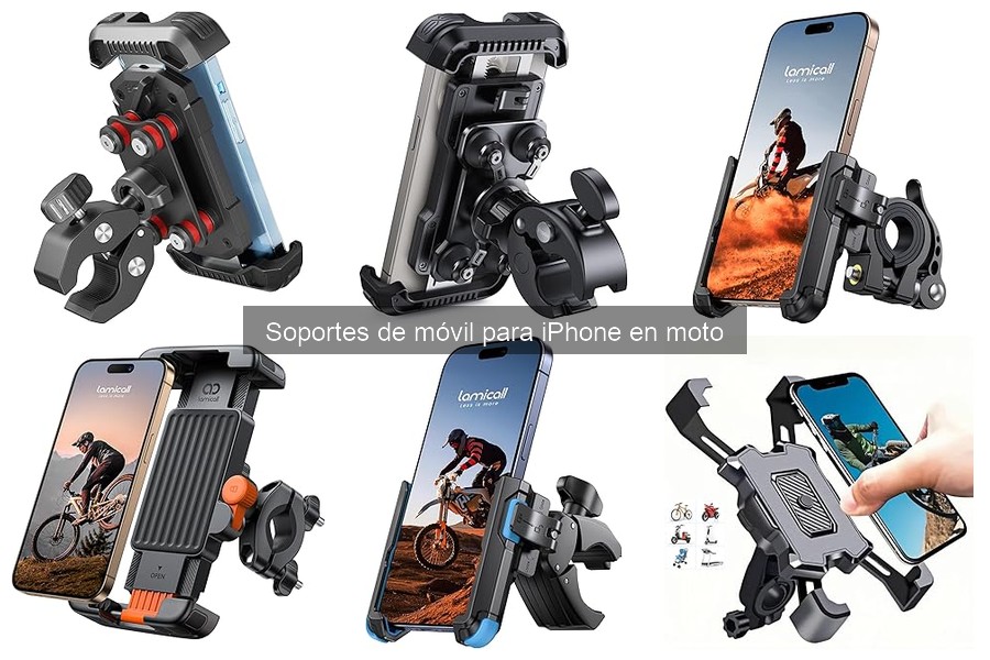 Mejores soportes de móvil para iPhone en moto 2023