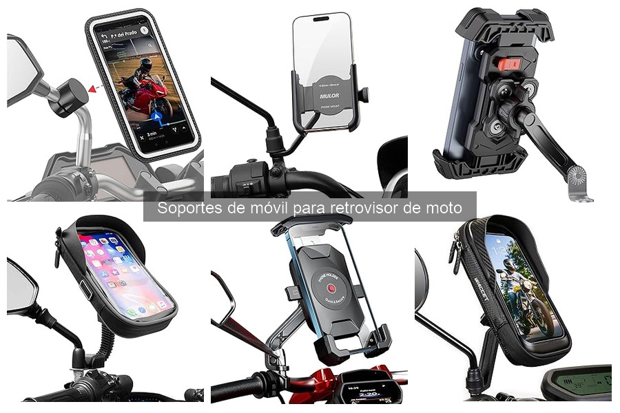 ** Mejores soportes de móvil para retrovisor de moto 2023