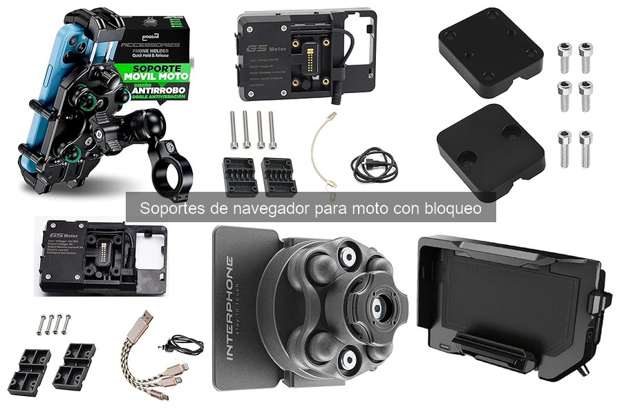 Mejores soportes de navegador con bloqueo para moto 2023