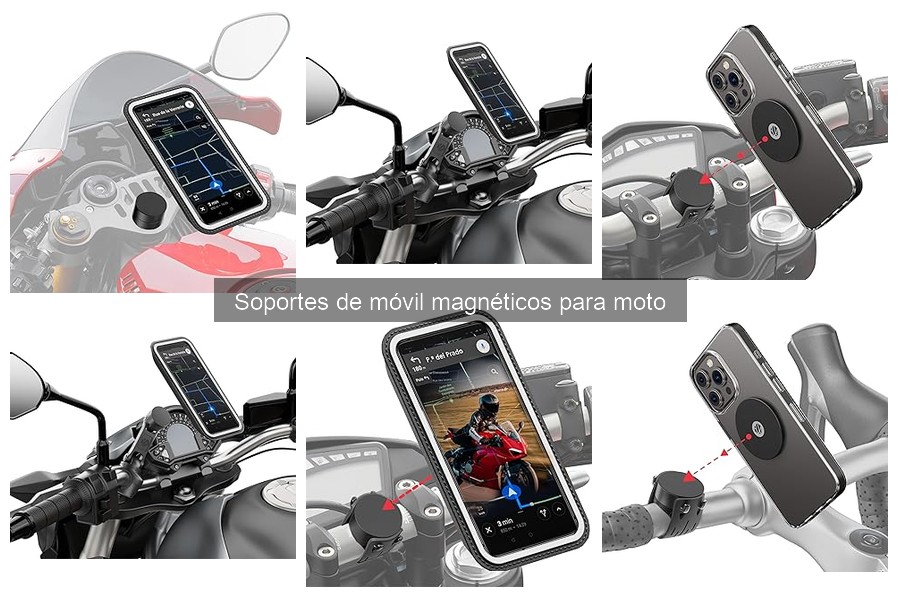 Mejores soportes magnéticos para motos en 2023: Comparativa
