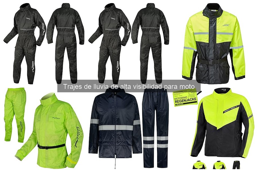 Mejores trajes de lluvia de alta visibilidad para moto 2023