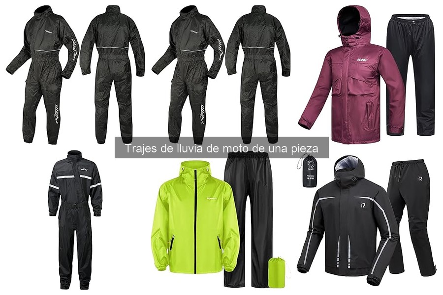 Mejores trajes de lluvia de moto de una pieza para tormentas