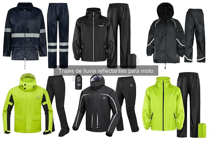Mejores trajes de lluvia reflectantes para moto en 2023