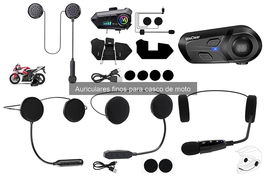 Ofertas y Descuentos en Auriculares Finos para Casco de Moto