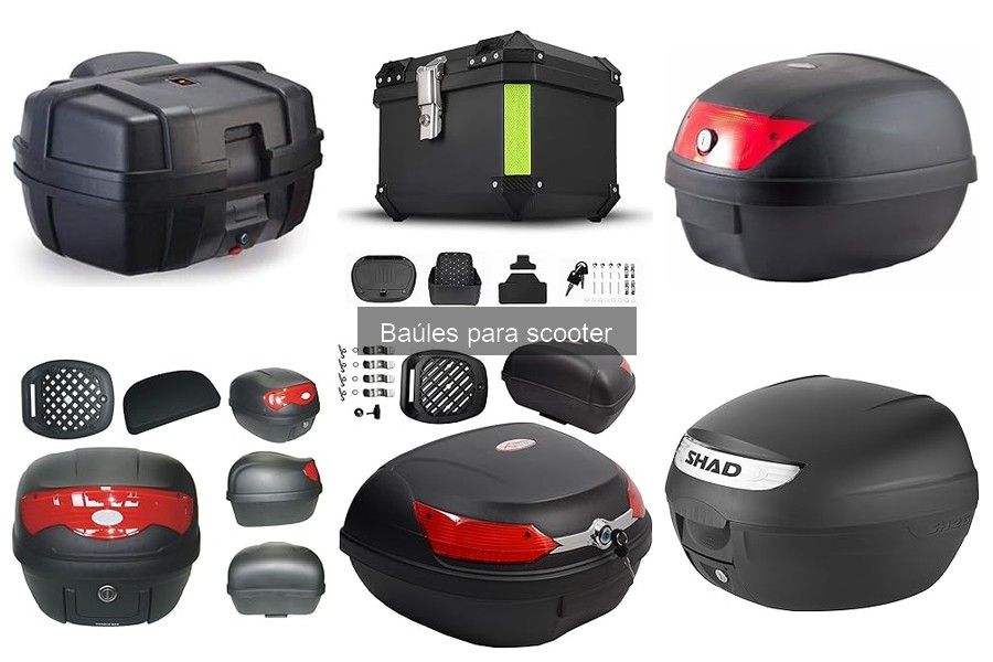 Opiniones sobre baúles para scooter de distintas marcas