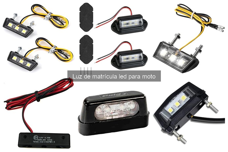 Opiniones sobre luces de matrícula LED para moto