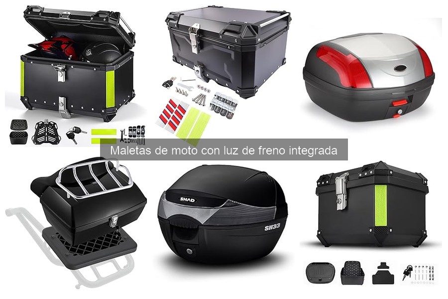 Opiniones sobre maletas de moto con luz de freno integrada